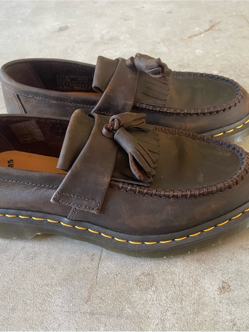 Dr. Martens Adrian Women's Dark Brown Tassel Loafers
